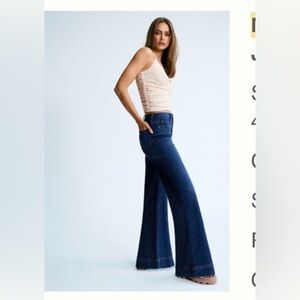 Maeve Wide-Leg Blue Jeans